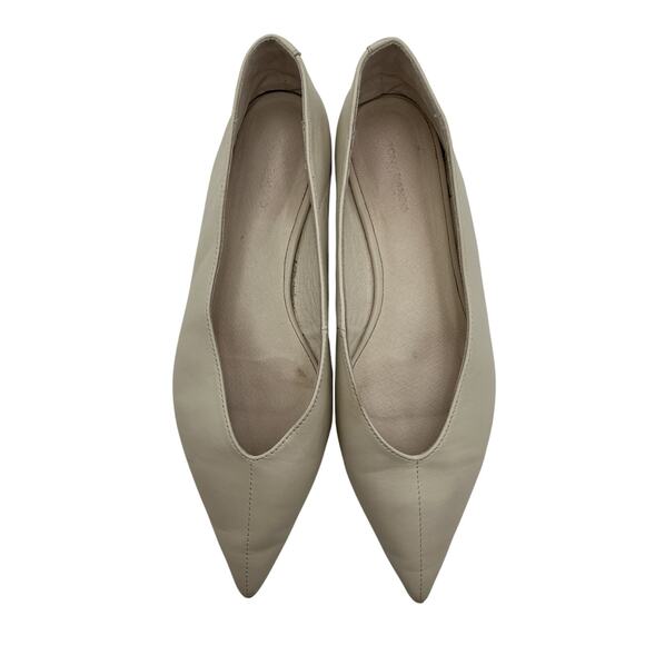 Tony Bianco 'Joop' Cream Leather Flat Size 7 - Picture 3 of 6